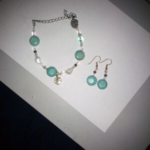 Beautiful  bracelet  and earrings